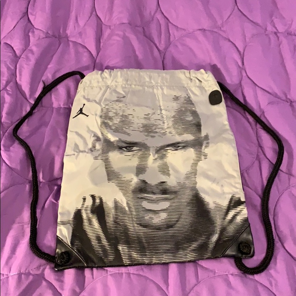 Vintage Michael Jordan Face Box Drawstring Bag